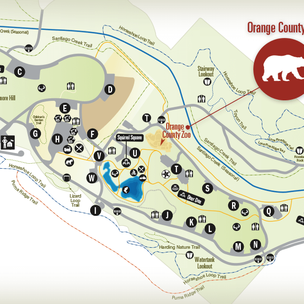 Orange County Zoo (Irvine Regional Park) in Orange, California